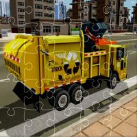 Garbage Trucks Jigsaw Game