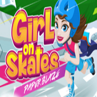 Girl on Skates: Paper Blaze Game