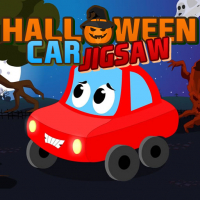 Halloween Car Jigsaw Game