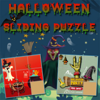 Halloween Sliding Puzzle Game