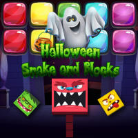 Halloween Snake and Blocks Game
