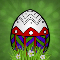 Handmade Easter Eggs Coloring Book Game