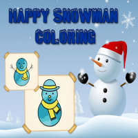 Happy Snowman Coloring Game