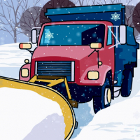 Hidden Snowflakes in Plow Trucks Game