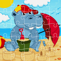 Hippo Jigsaw Game