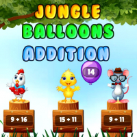 Jungle Balloons Addition Game