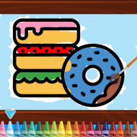 Kids Coloring Bakery Game
