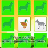 Kids Learning Farm Animals Memory Game