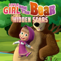 Little Girl and the Bear Hidden Stars Game