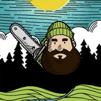 Lumberjack Coloring Game