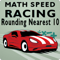 Math Speed Racing Rounding 10 Game