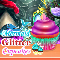 Mermaid Glitter Cupcakes Game