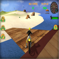 Moto Beach Jumping Simulator Game Game