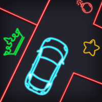 Neon car Puzzle Game