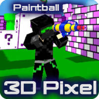Paintball Gun Pixel 3D Multiplayer Game