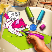 Pets Coloring Book Game
