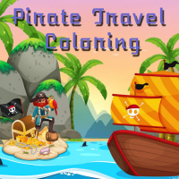Pirate Travel Coloring Game