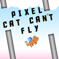 Pixel Cat Can t Fly Game