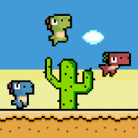 Pixel Dino Run Game