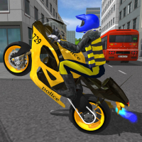 Police MotorBike Race Simulator 3D Game