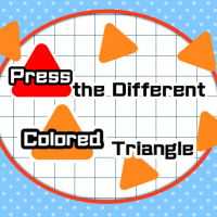 Press the different Colored Triangle Game