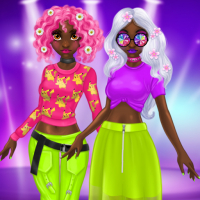 Princess Incredible Spring Neon Hairstyles Game