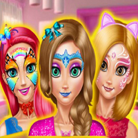 Princess Room Face Painting Game