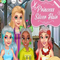 Princess Silver Hairstyles Game