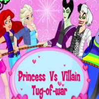 Princess vs Villains Tug of War Game
