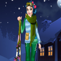 Princess Winter Skiing Game