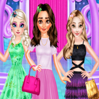 Princesses Different Style Dress Fashion Game