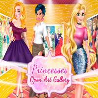 Princesses Open Art Gallery Game