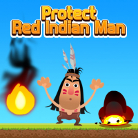 Protect Red Indian Man Game