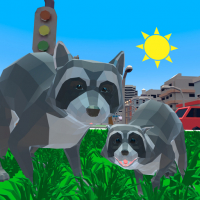 Raccoon Adventure City Simulator 3D Game