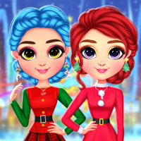 Rainbow Girls Christmas Outfits Game