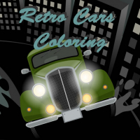 Retro Cars Coloring Game