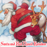 Santa and Red Nosed Reindeer Puzzle Game