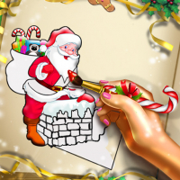 Santa Christmas Coloring Game