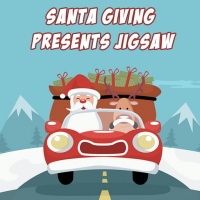 Santa Giving Presents Jigsaw Game