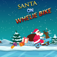 Santa On Wheelie Bike Game