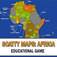 Scatty Maps Africa Game