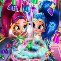 Shimmer and Shine Wardrobe Cleaning Game