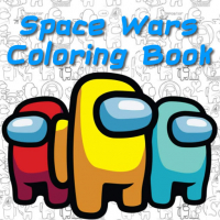 Space Wars Cartoon Coloring Game