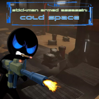 Stickman Armed Assassin Cold Space Game