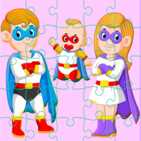Super Hero Family Jigsaw Game
