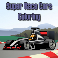 Super Race Cars Coloring Game