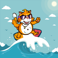 Surfer Cat Game