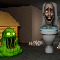 Toilet Monster Attack Sim 3D Game