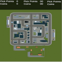 Top Down Taxi Car Game Game