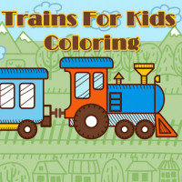 Trains For Kids Coloring Game